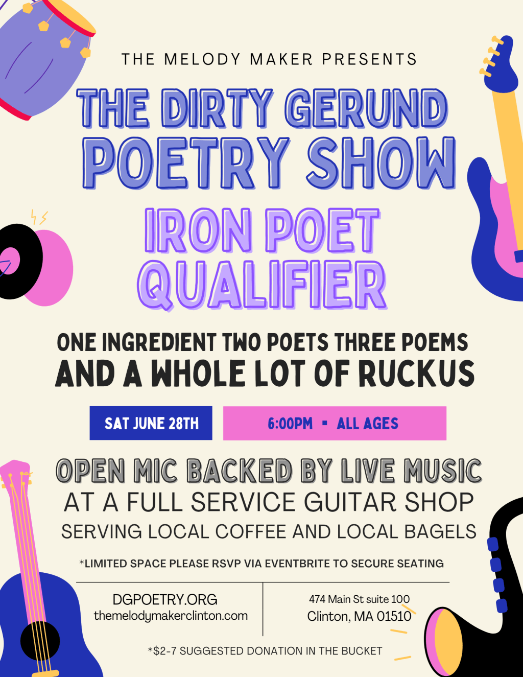 Get your free ticket before this special Saturday all-ages Dirty Gerund sells&nbsp;out
